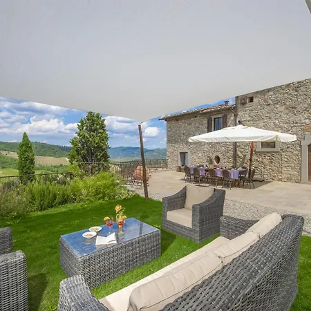 My Exclusive Italy - Chianti With Panoramic Pool On The Vineyard Villa