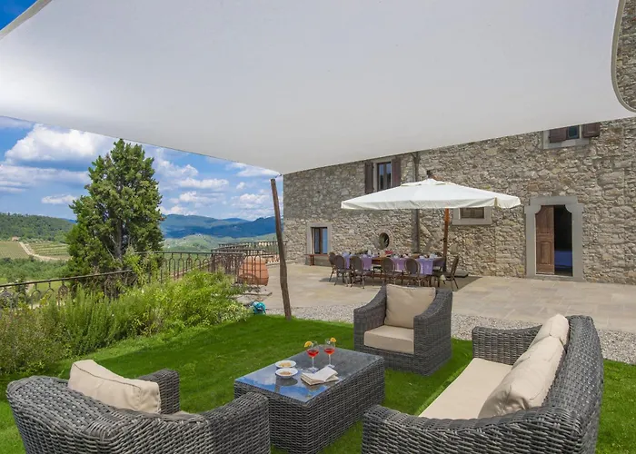 Villa My Exclusive Italy - Chianti With Panoramic Pool On The Vineyard Greve in Chianti